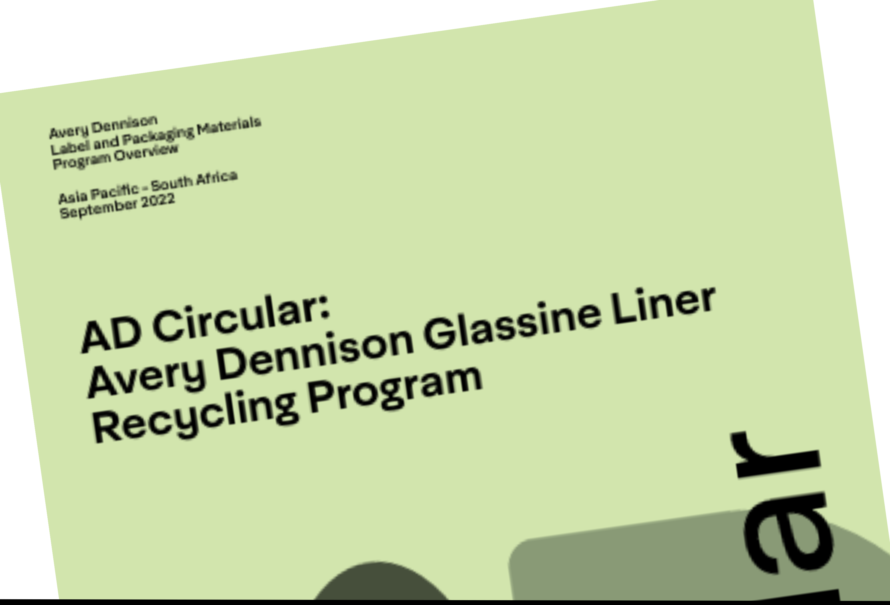AD Circular: Avery Dennison Glassine Liner Recycling Program