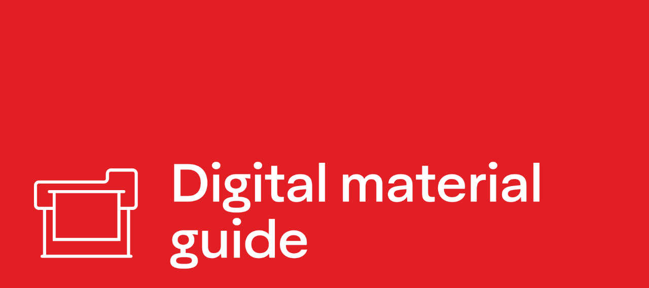 Digital material guide