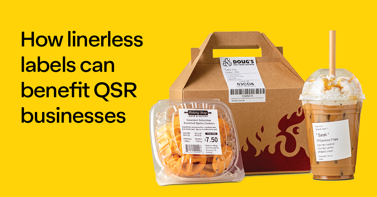linerless labels can benefit QSR businesses